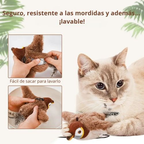 Juguete interactivo para gatos Pájaro